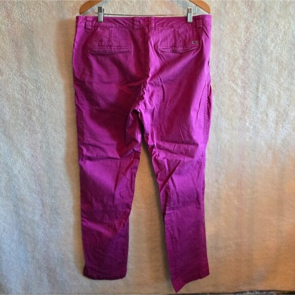 Vineyard Vines Vibrant Purple Cotton Stretch Chino Pants - Picture 3 of 8